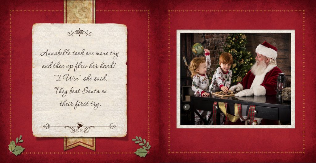 Santa Experience Story Book Album Page